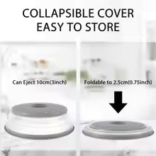 Collapsible Microwave Food Cover Splash Proof Cooking Lid