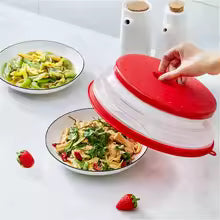 Collapsible Microwave Food Cover Splash Proof Cooking Lid