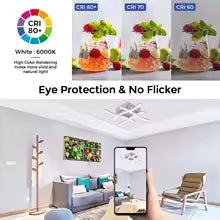 Modern 24W LED Ceiling Light 3 Color Adjustable Lighting.