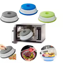 Collapsible Microwave Food Cover Splash Proof Cooking Lid