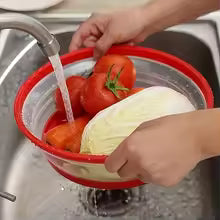 Collapsible Microwave Food Cover Splash Proof Cooking Lid