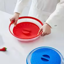 Collapsible Microwave Food Cover Splash Proof Cooking Lid
